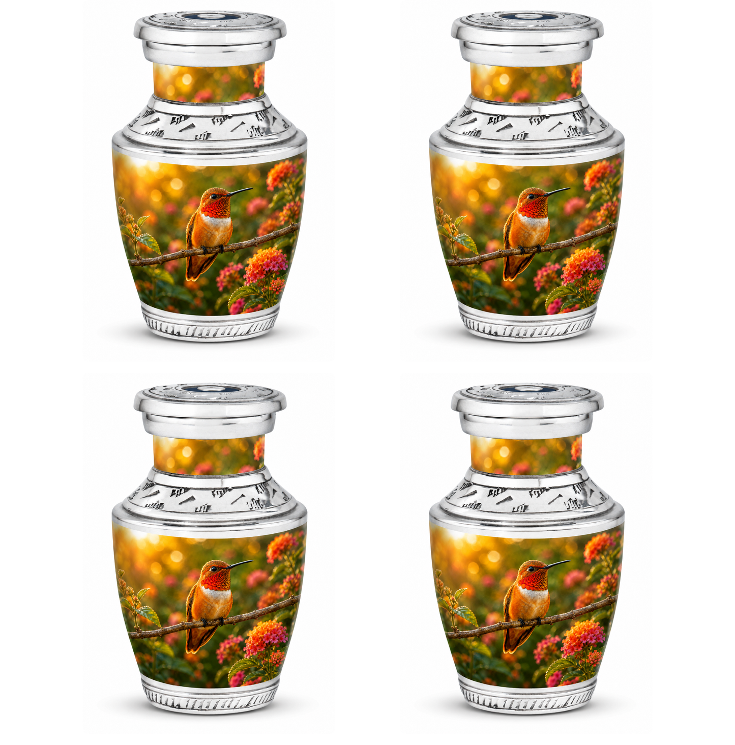 Rufous Hummingbird Cremation Urn For Ashes