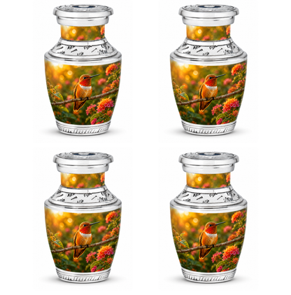Rufous Hummingbird Cremation Urn For Ashes