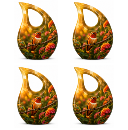 Rufous Hummingbird Cremation Urn For Ashes