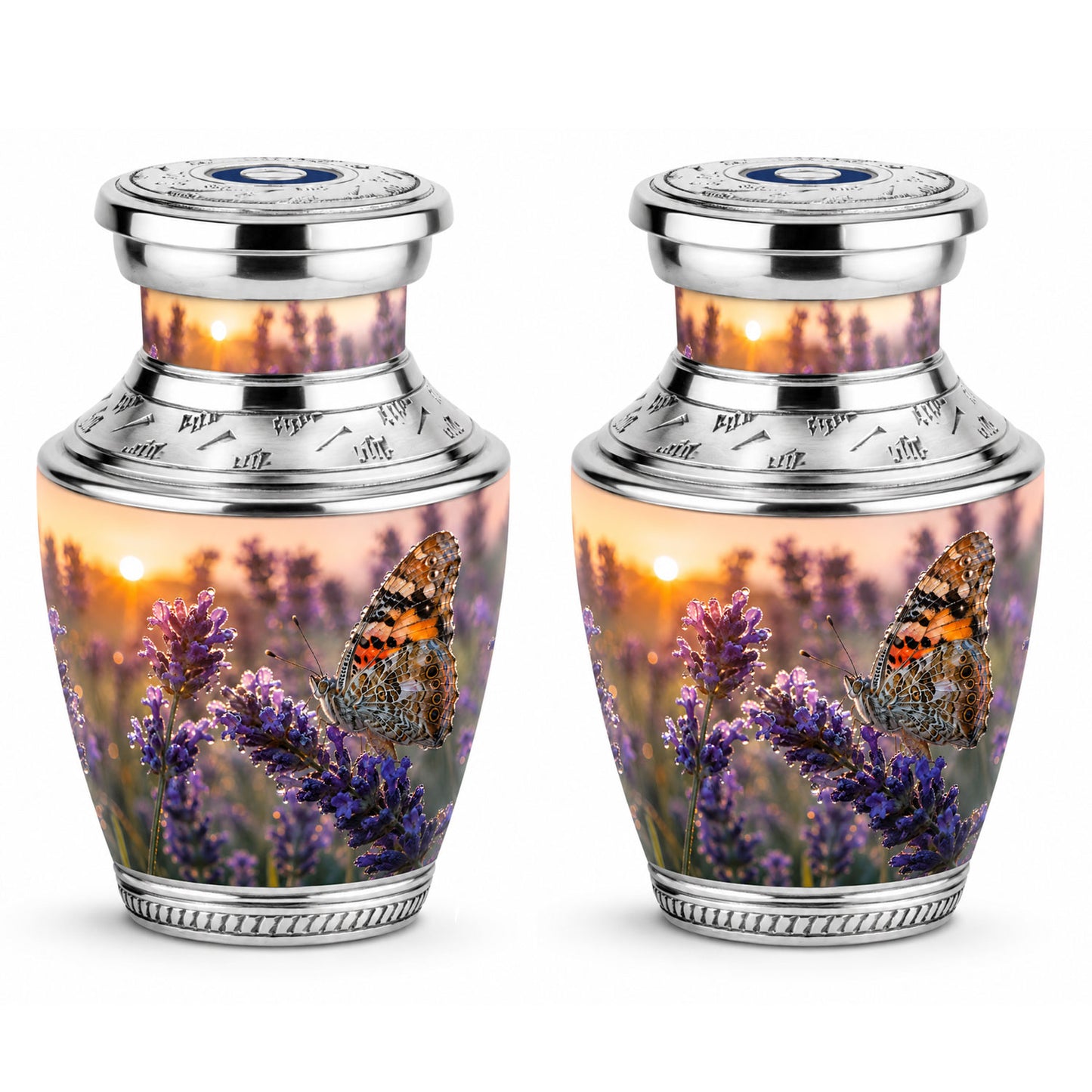 Lavender Fields Butterfly Cremation Urn