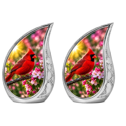 Cardinal Bird Cremation Urn for Ashes