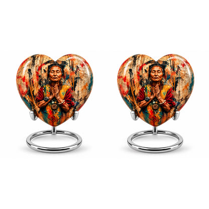 American Elder Women Prayer Cremation Urn for Ashes