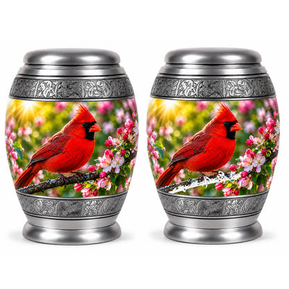 Cardinal Bird Cremation Urn for Ashes