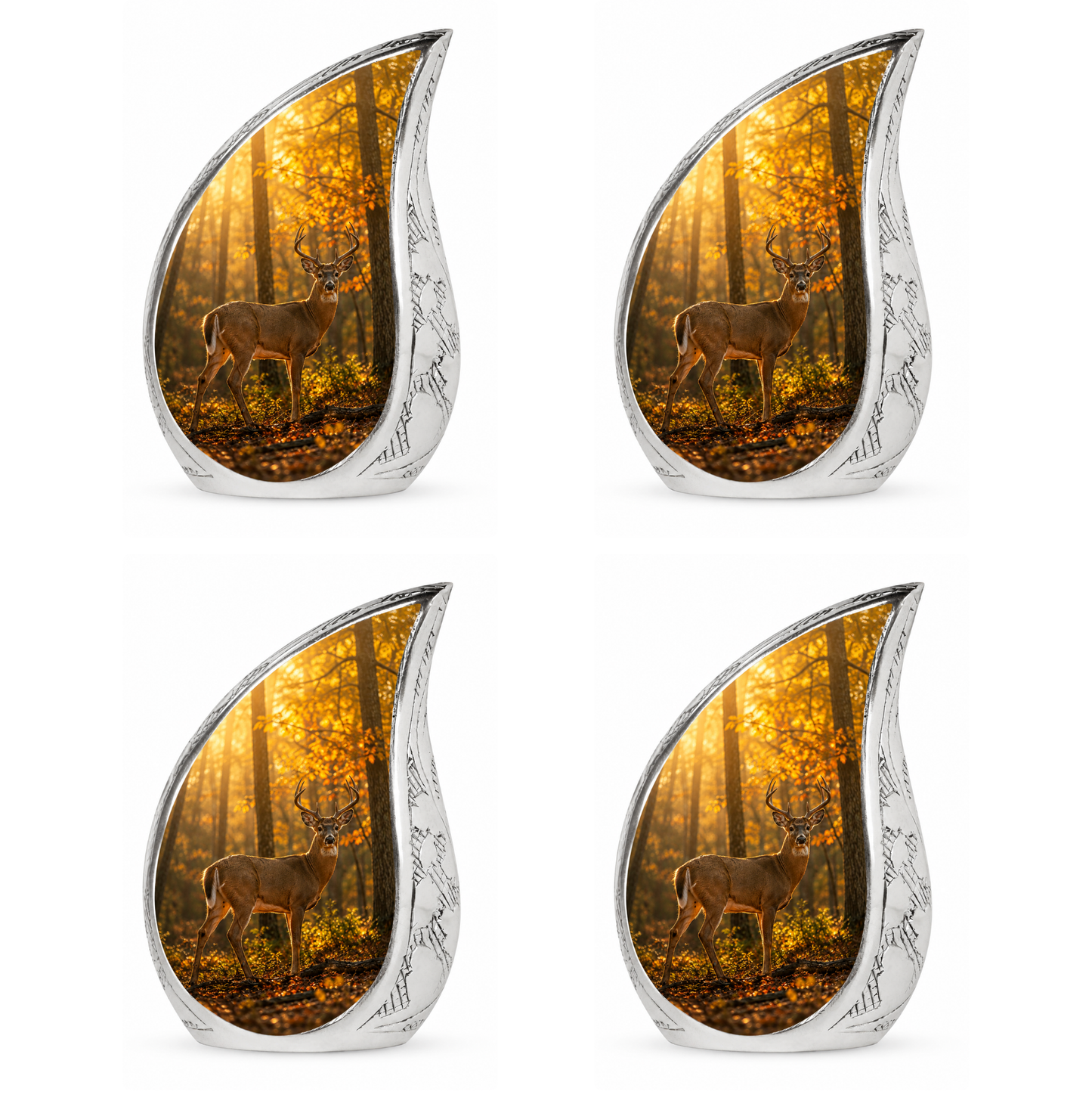 Autumn Forest Deer Cremation Urn