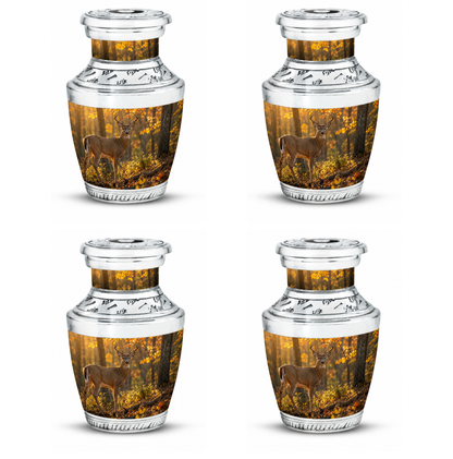 Autumn Forest Deer Cremation Urn