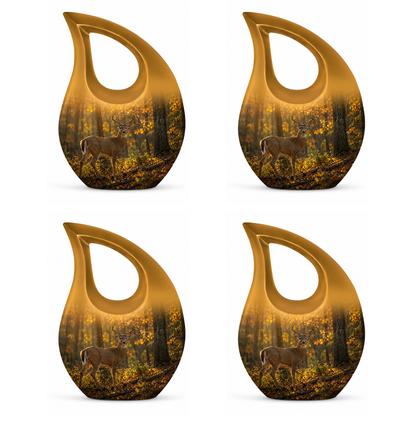 Autumn Forest Deer Cremation Urn