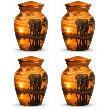 African Elephant Cremation Urn For Ashes