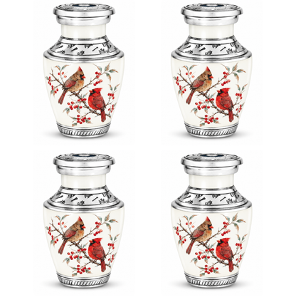 Cardinal Couple Urn for Ashes