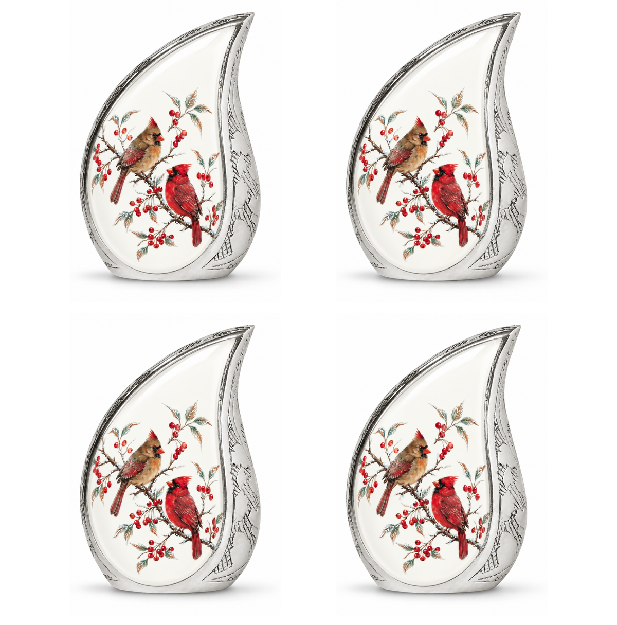 Cardinal Couple Urn for Ashes