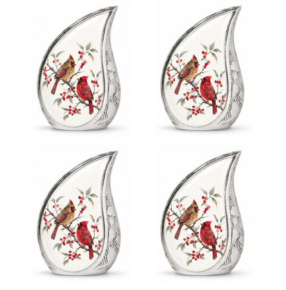 Cardinal Couple Urn for Ashes