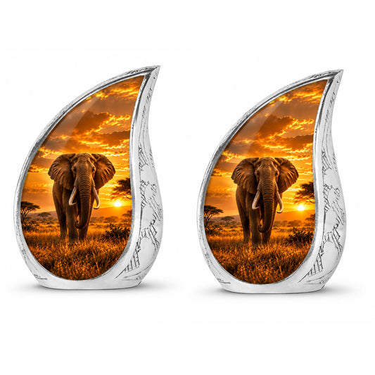 Gaint Elephant Teardrop Cremation Urn for Ashes