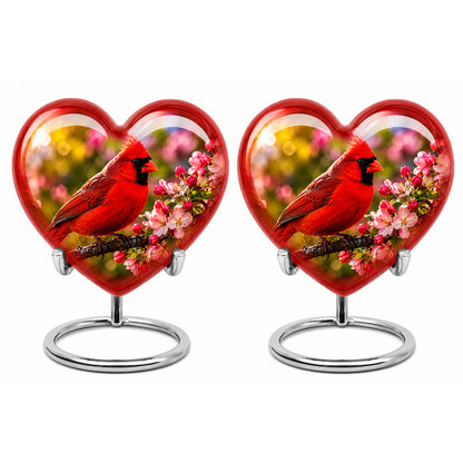 Cardinal Bird Cremation Urn for Ashes