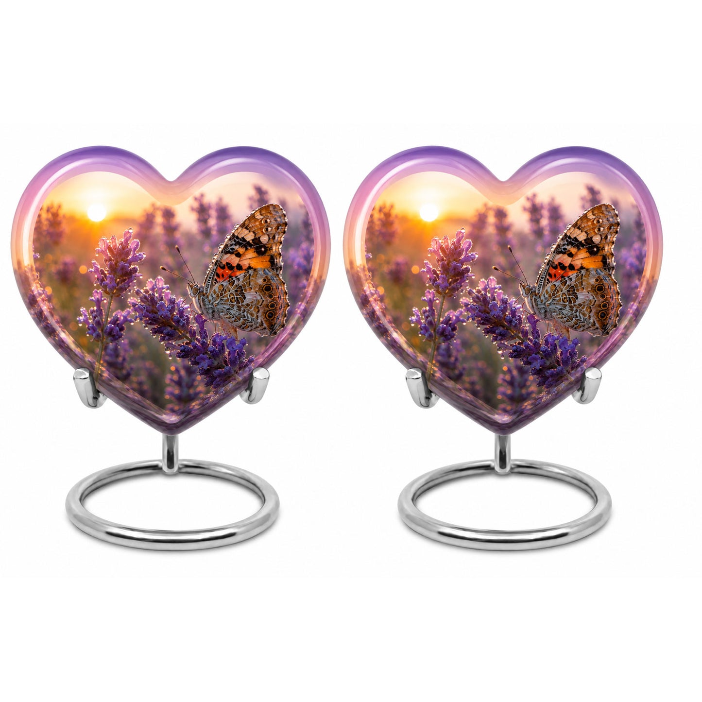 Lavender Fields Butterfly Cremation Urn
