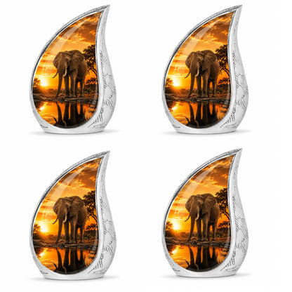 African Elephant Cremation Urn For Ashes