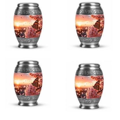 Cherry Blossom Butterfly Cremation Urn for Ashes