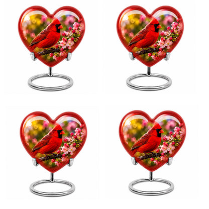 Cardinal Bird Cremation Urn for Ashes