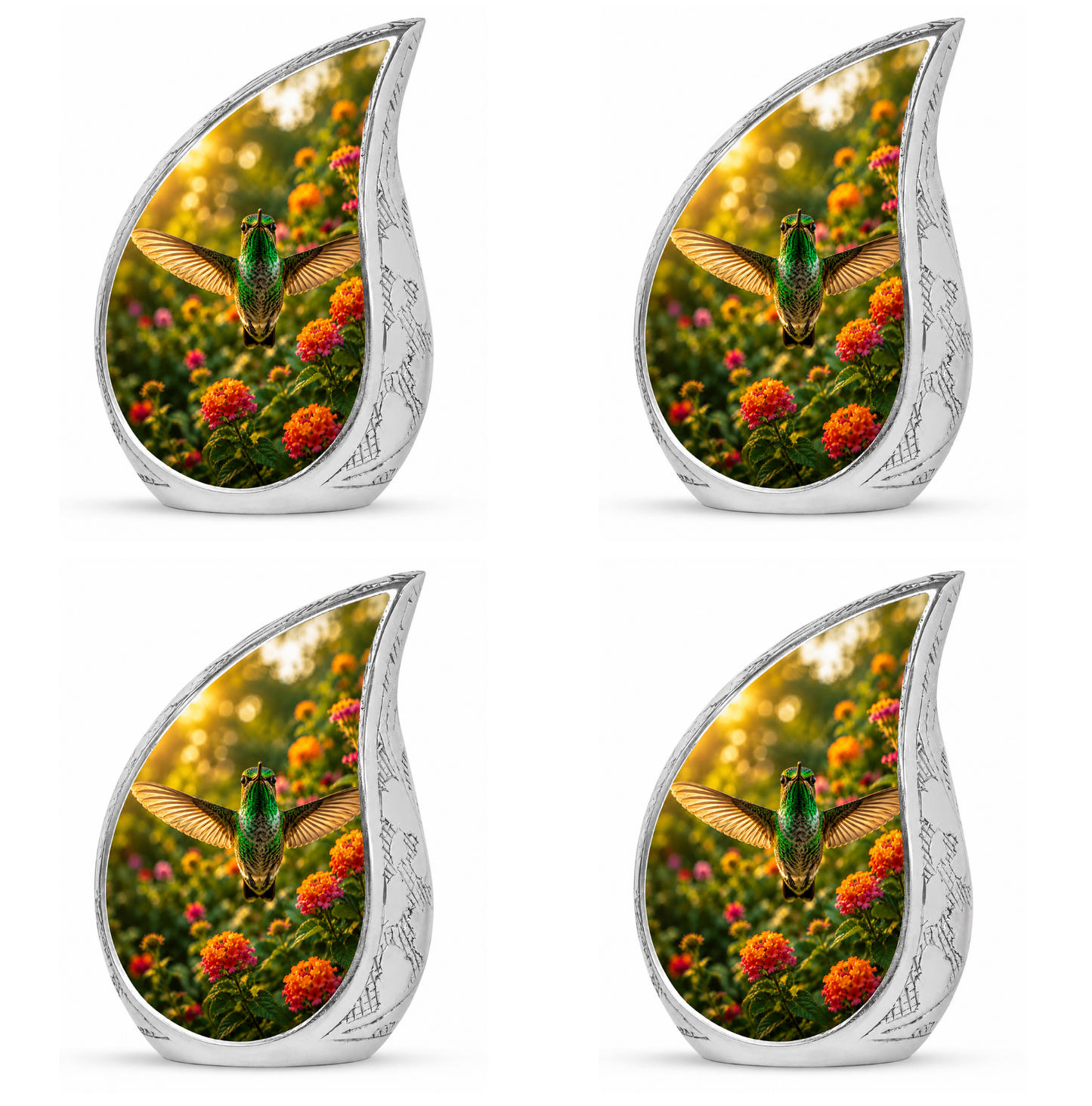 Flying Hummingbird Cremation Urn For Ashes
