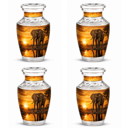 African Elephant Cremation Urn For Ashes