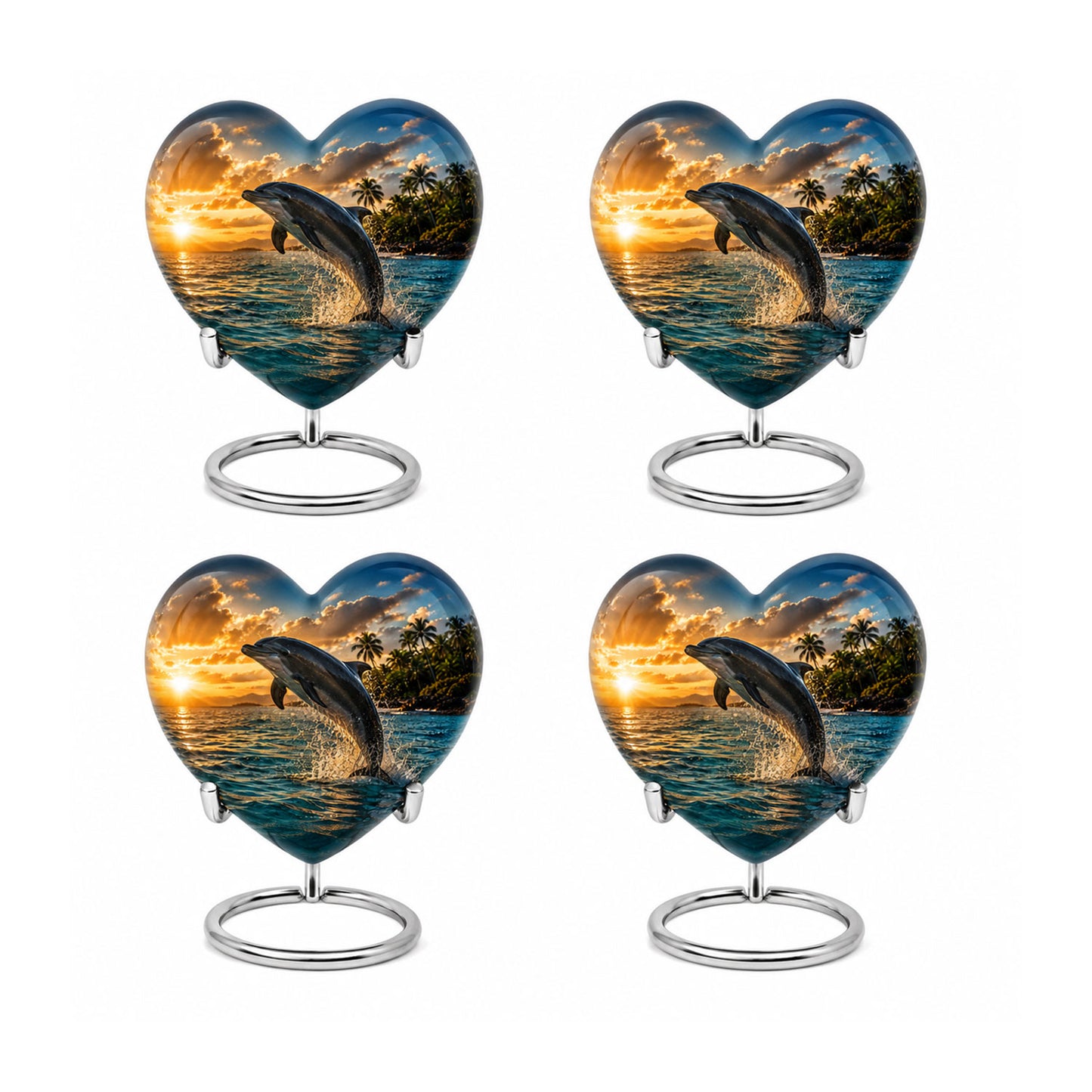 Blue Dolphin Cremation Urn