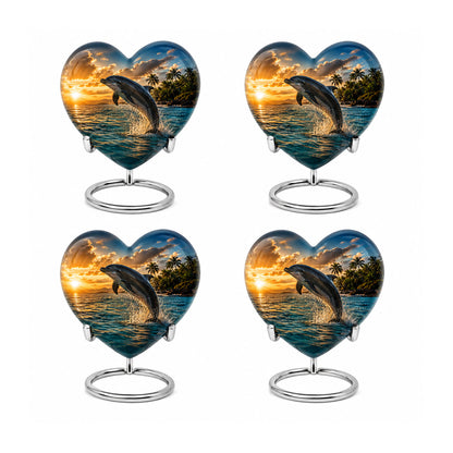 Blue Dolphin Cremation Urn