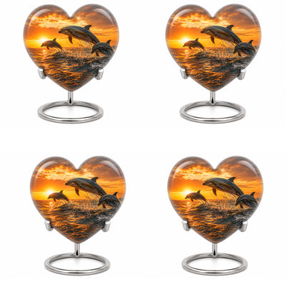 Oceanic Dolphin Family Cremation Urn