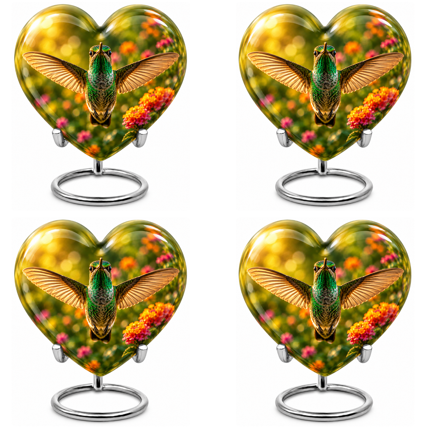 Flying Hummingbird Cremation Urn For Ashes