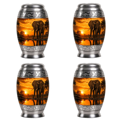 African Elephant Cremation Urn For Ashes