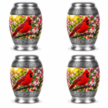 Cardinal Bird Cremation Urn for Ashes
