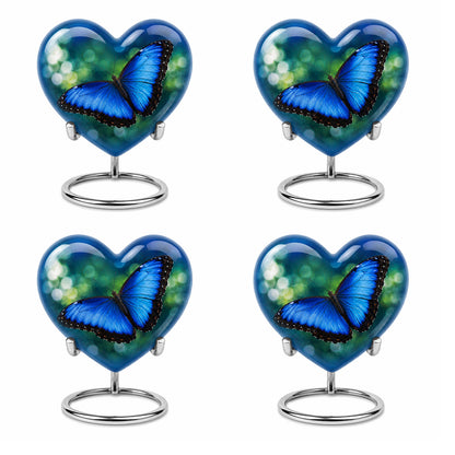Blue Morpho Butterfly Cremation Urn for Ashes