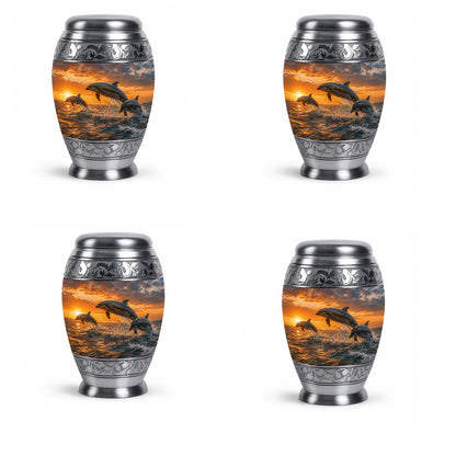 Oceanic Dolphin Family Cremation Urn