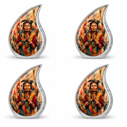 American Elder Women Prayer Cremation Urn for Ashes