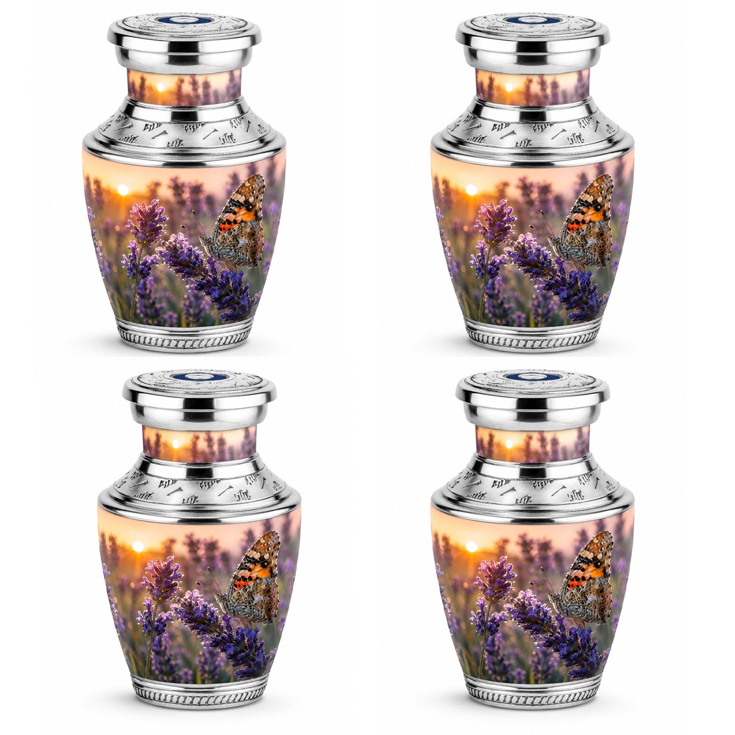 Lavender Fields Butterfly Cremation Urn