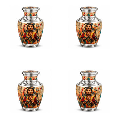 American Elder Women Prayer Cremation Urn for Ashes