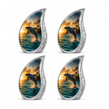 Blue Dolphin Cremation Urn