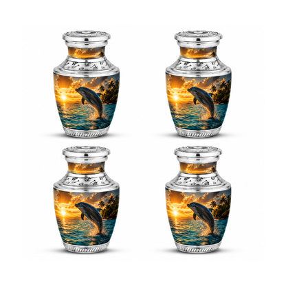 Blue Dolphin Cremation Urn
