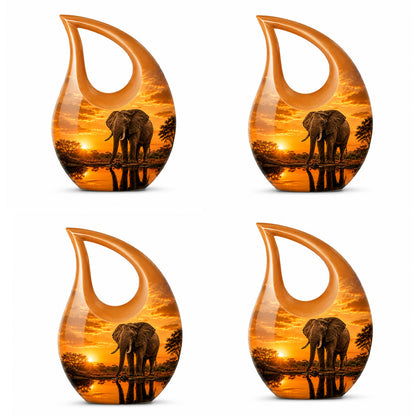 African Elephant Cremation Urn For Ashes