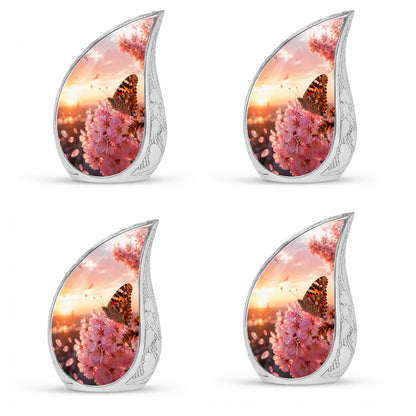 Cherry Blossom Butterfly Cremation Urn for Ashes