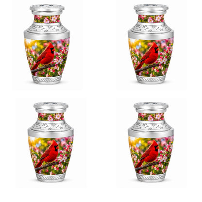 Cardinal Bird Cremation Urn for Ashes