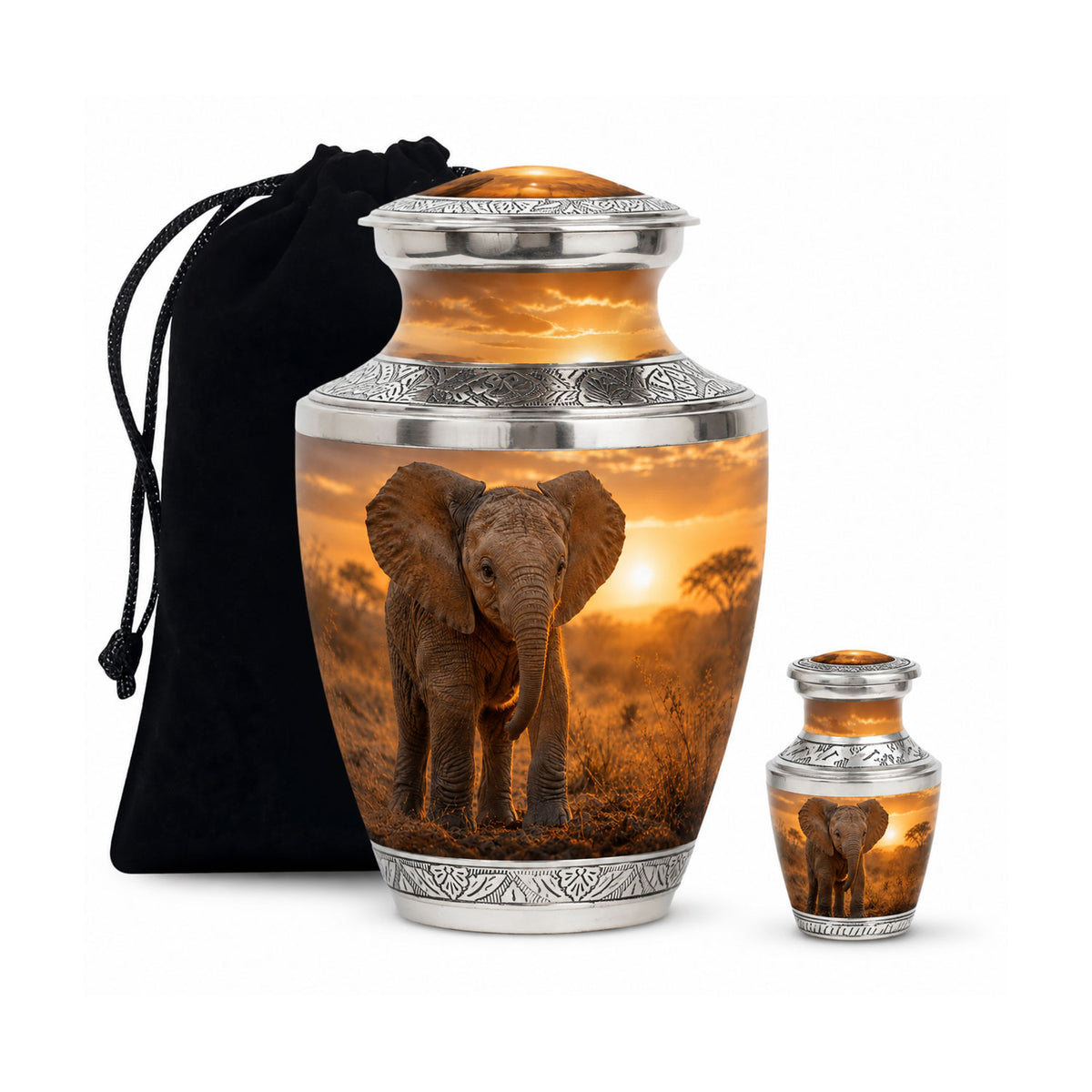Baby Elephant Cremation Urn For Ashes
