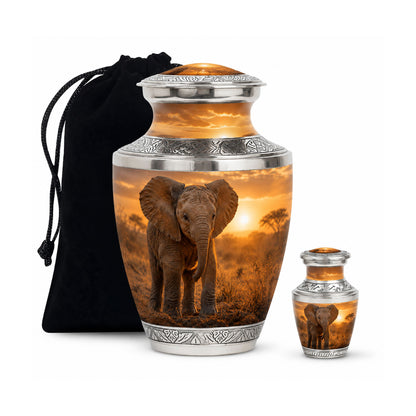 Baby Elephant Cremation Urn For Ashes