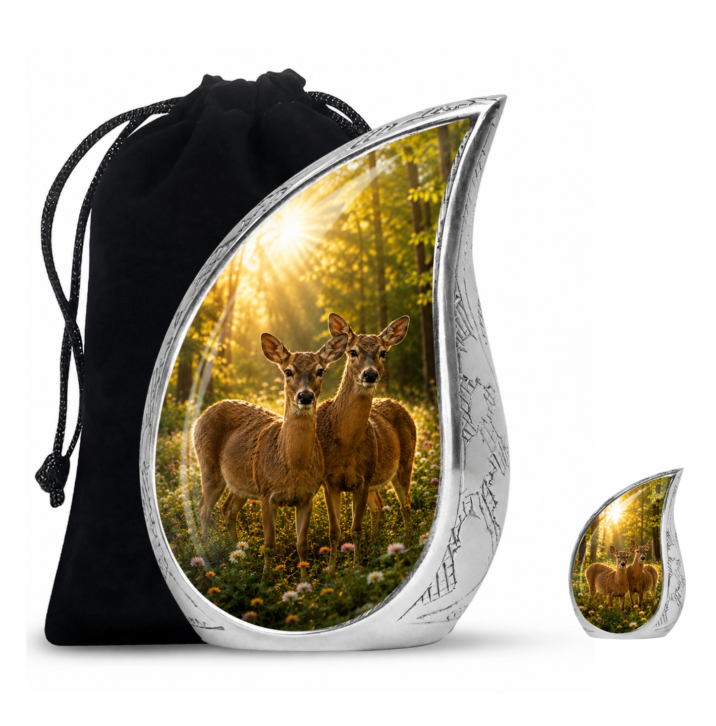 Roe Deer Cremation Urn for Human Ashes