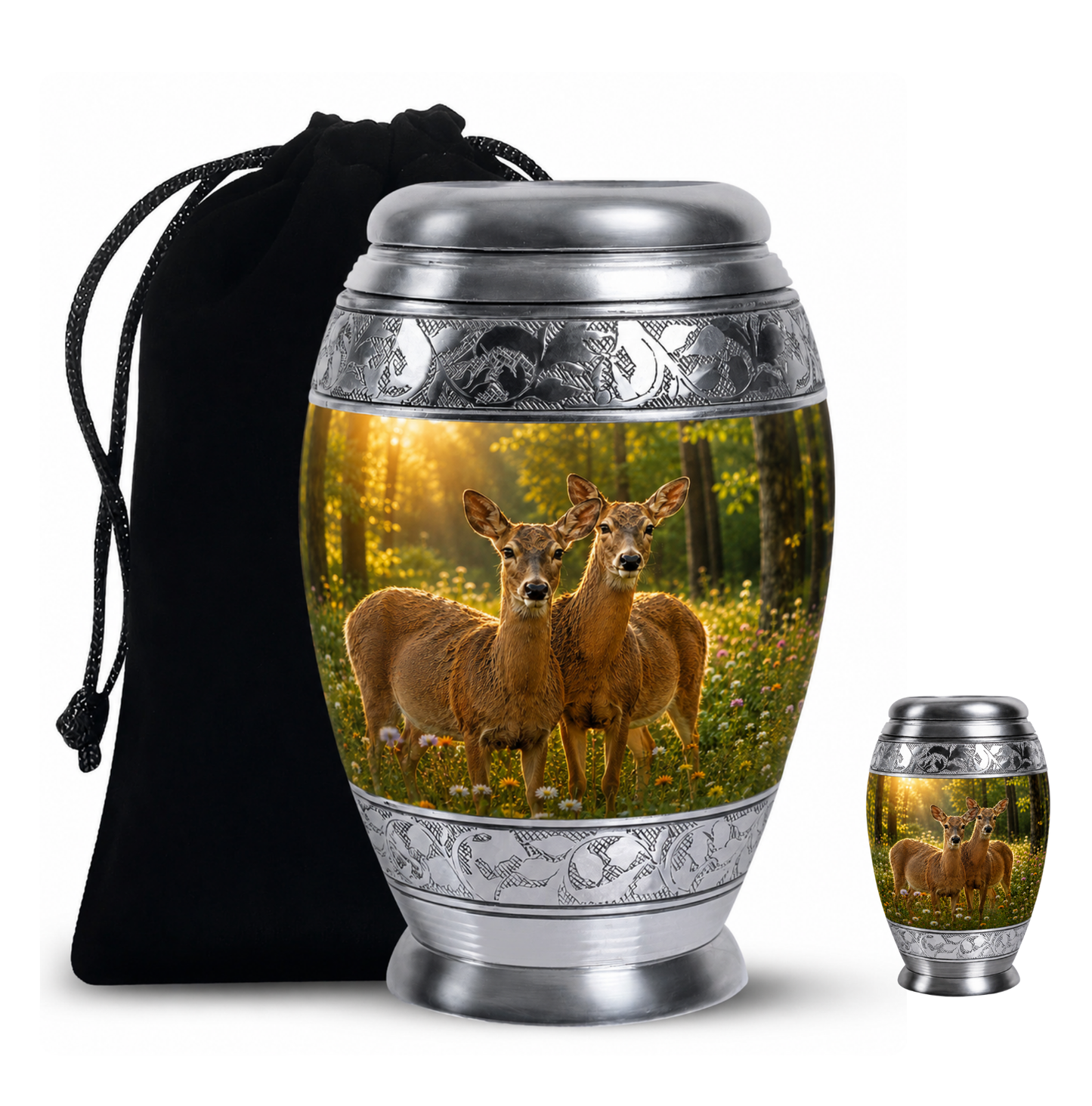 Roe Deer Cremation Urn for Human Ashes