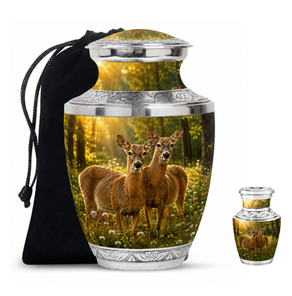 Roe Deer Cremation Urn for Human Ashes