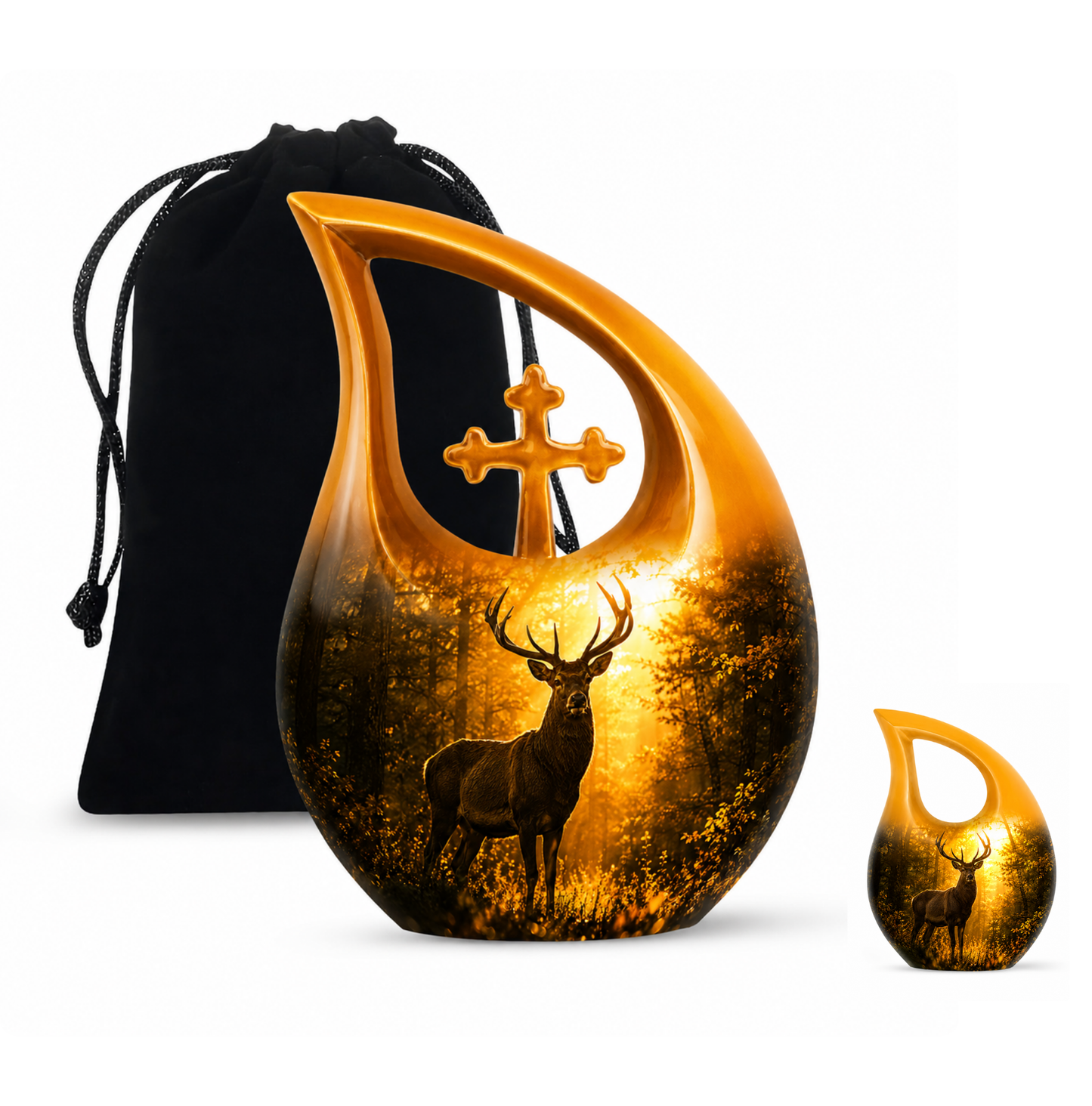 Majestic Deer Cremation Urn