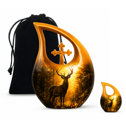 Majestic Deer Cremation Urn