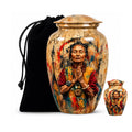 10 inch large Urn with 1 Keepsake 3 Inch Urn