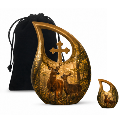 Whitetail Deer Cremation Urn