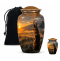 10 inch large Urn with 1 Keepsake 3 Inch Urn