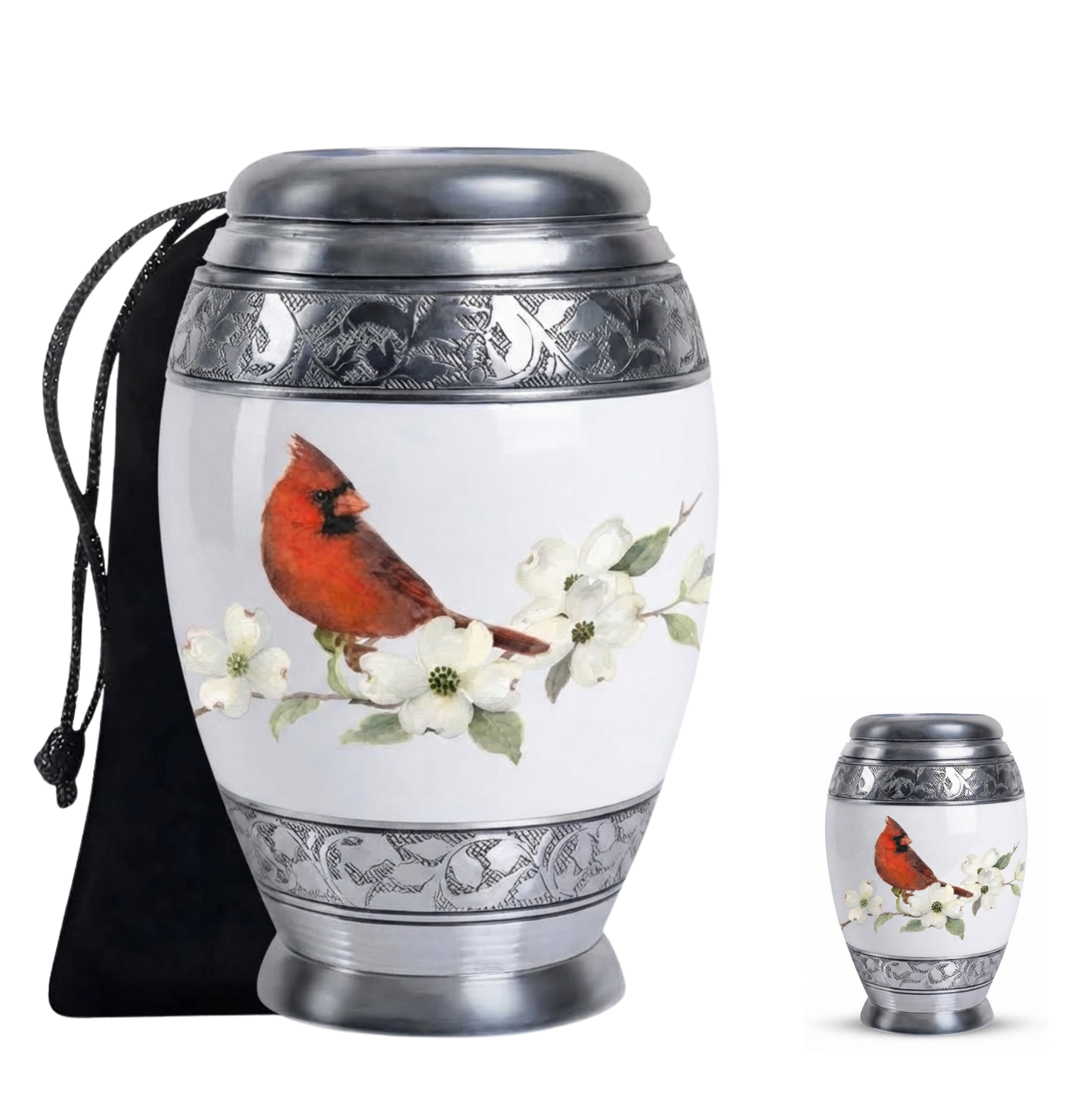 Red Cardinal Cremation Urn for Ashes
