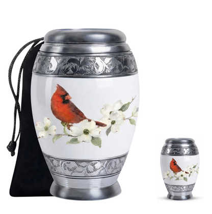 Red Cardinal Cremation Urn for Ashes